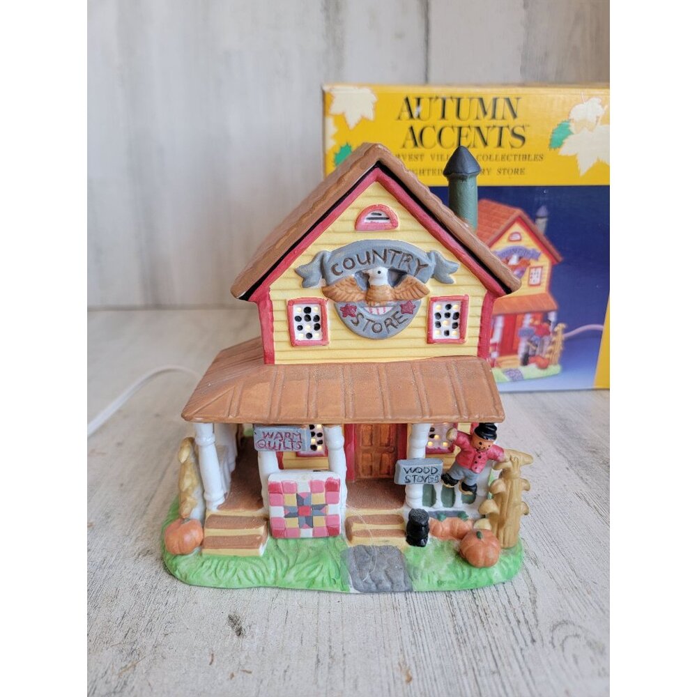 Autumn accents country store vintage ceramic home decor fall‎